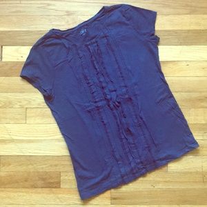 ☀️LOFT Cotton Tee with Lace Detail☀️